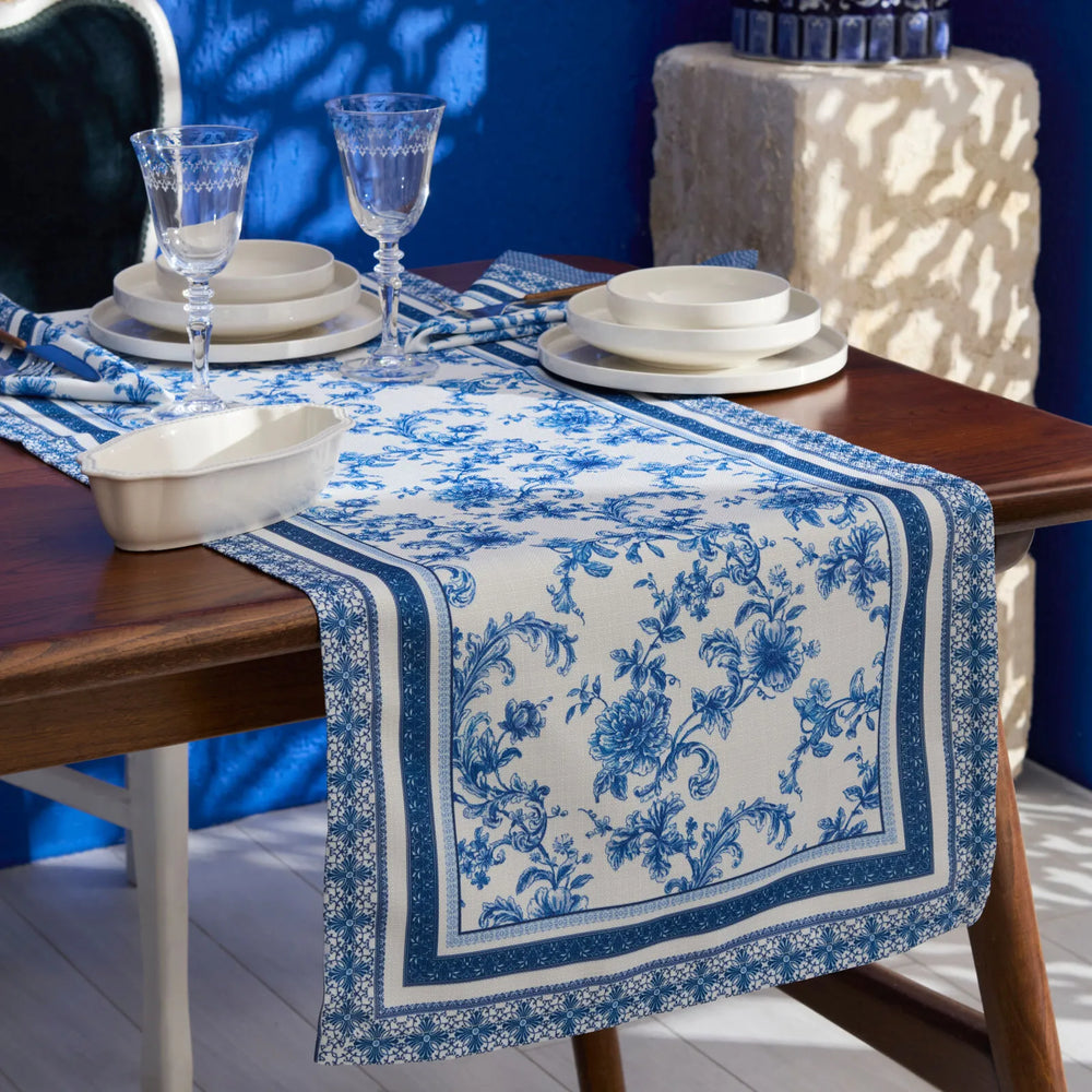 " Karaca Home Rosario Ungebügelter Tischläufer 45X150 cm "