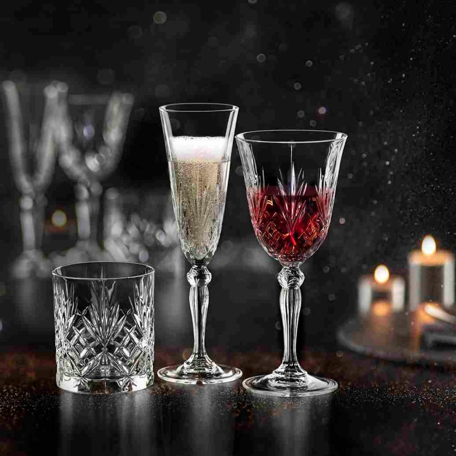 " RCR Melodia Kristall-Glas-Set, 6 Stück, 270 ml "