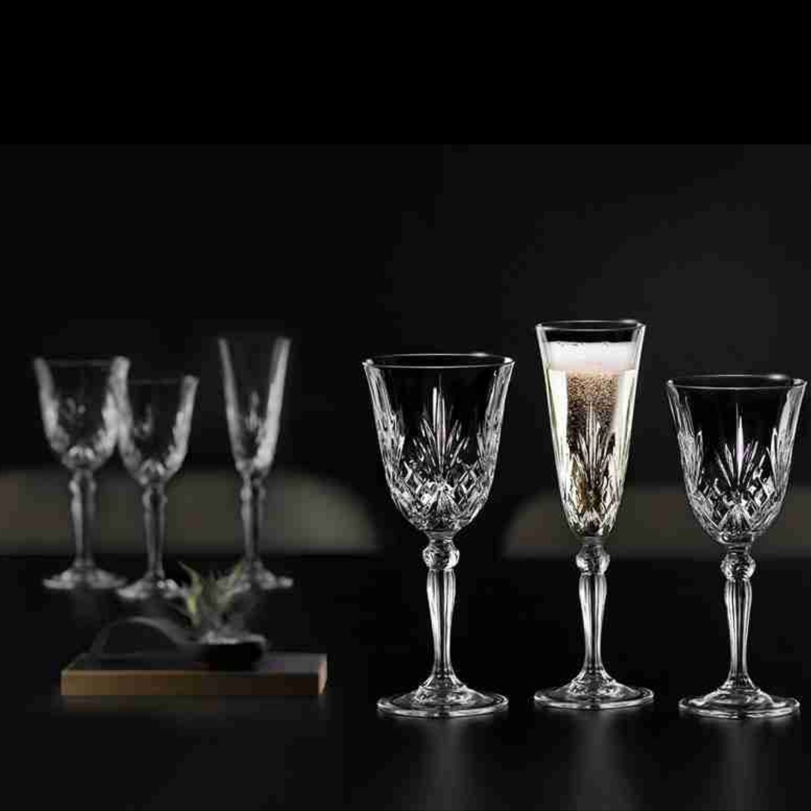 " RCR Melodia Kristall-Glas-Set, 6 Stück, 270 ml "