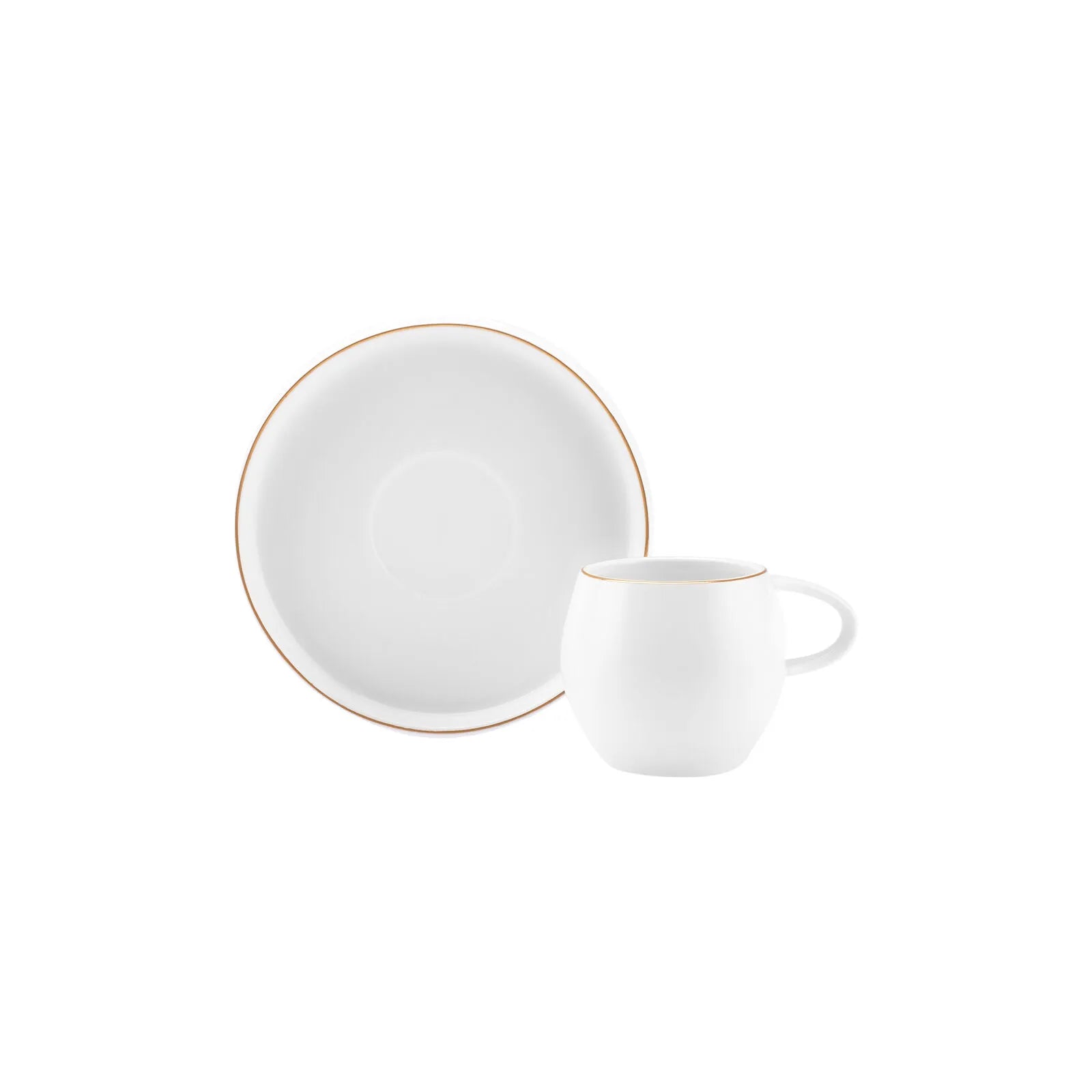 " Karaca Streamline Sunset 6-teiliges Kaffeetassen-Set für 6 Personen, 100 ml "
