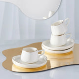 " Karaca Hole Porzellan Kaffeetasse Set für 6 Personen 90ml "