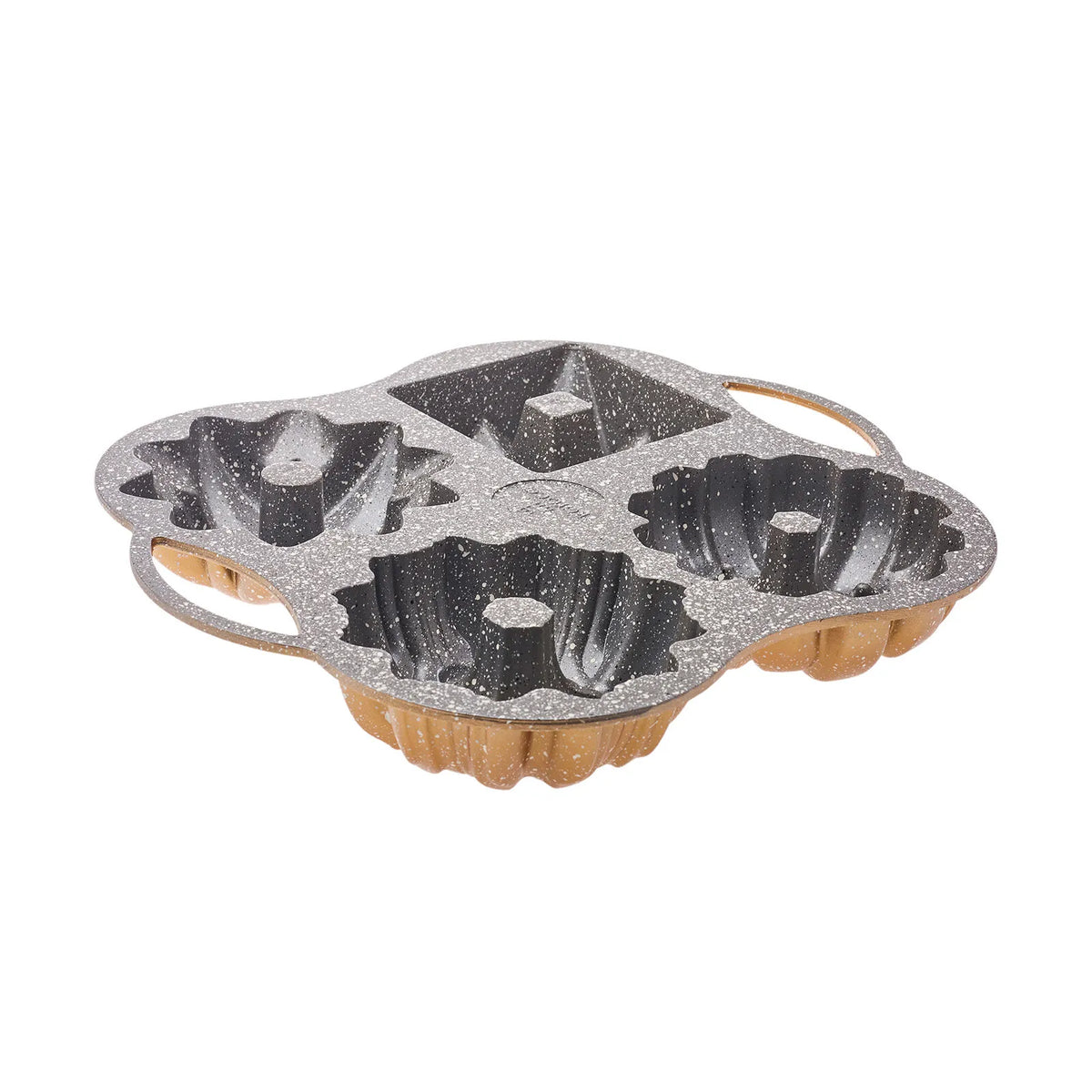 " Karaca Cake Pro 4-teilige Goldguss-Kuchenform "