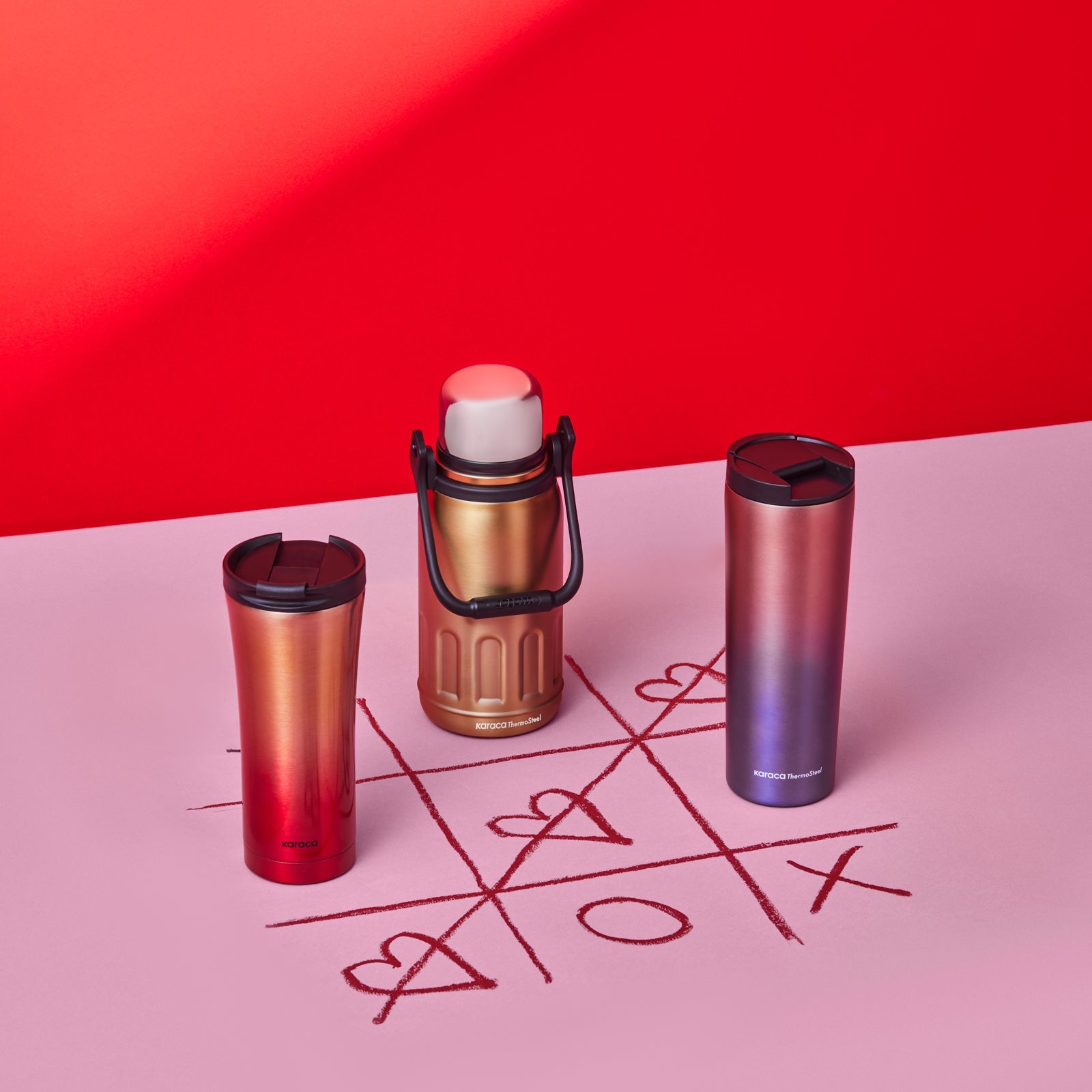 Karaca Adent Edelstahl Auslaufsicherer Thermos 800 ml Gold