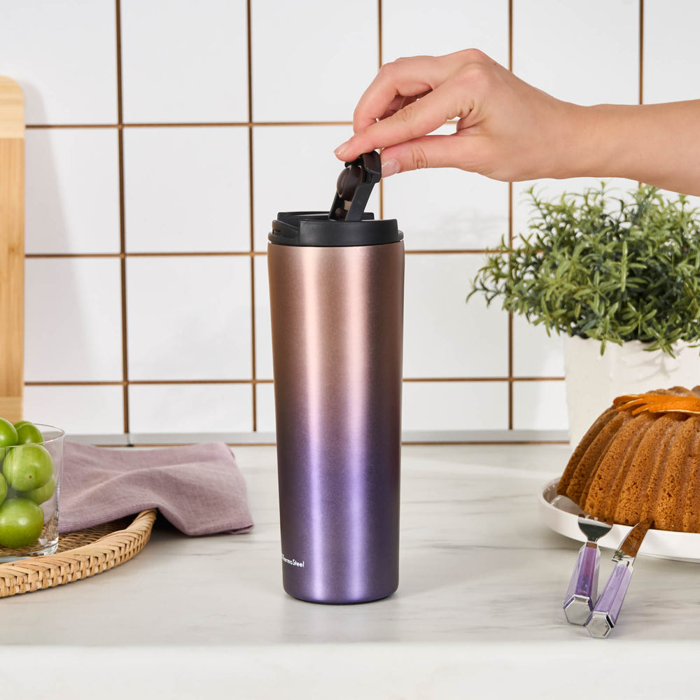 " Karaca Violet, Edelstahl Thermosflasche, 450ML "