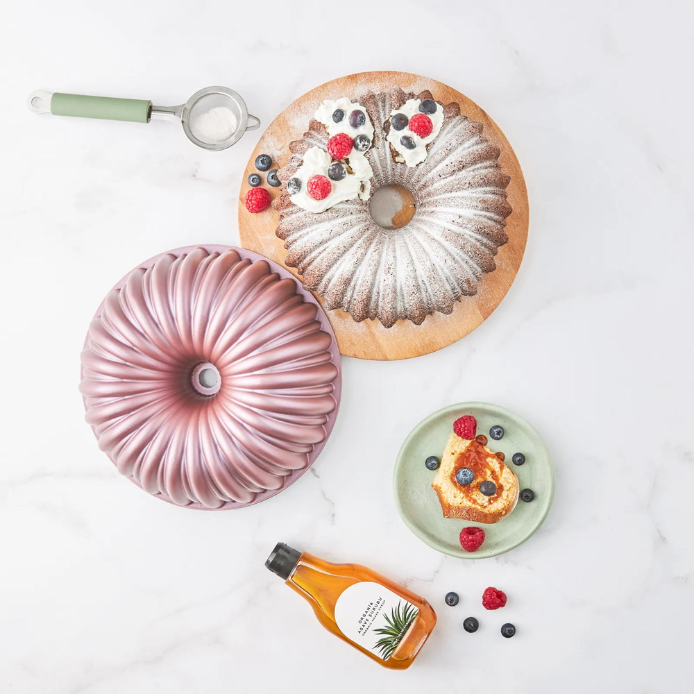 " Karaca Cake Pro Bundform Aluminiumguss Rosa Kuchenform "