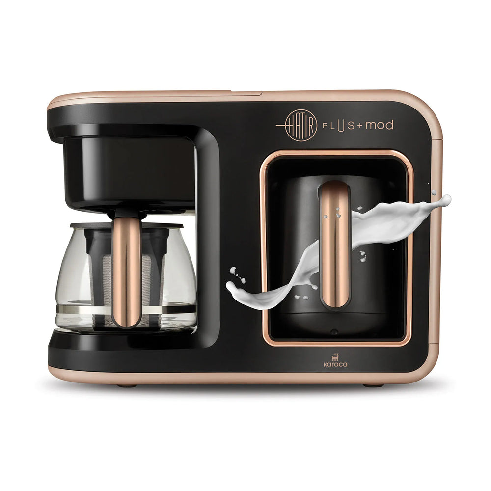 " Karaca Hatır Plus Mod 5 in 1 Essential Kaffeemaschine Rosie Braun, 1385W "