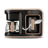 " Karaca Hatır Plus Mod 5 in 1 Essential Kaffeemaschine Rosie Braun, 1385W "