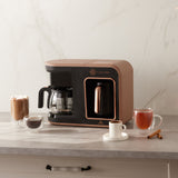 " Karaca Hatır Plus Mod 5 in 1 Essential Kaffeemaschine Rosie Braun, 1385W "
