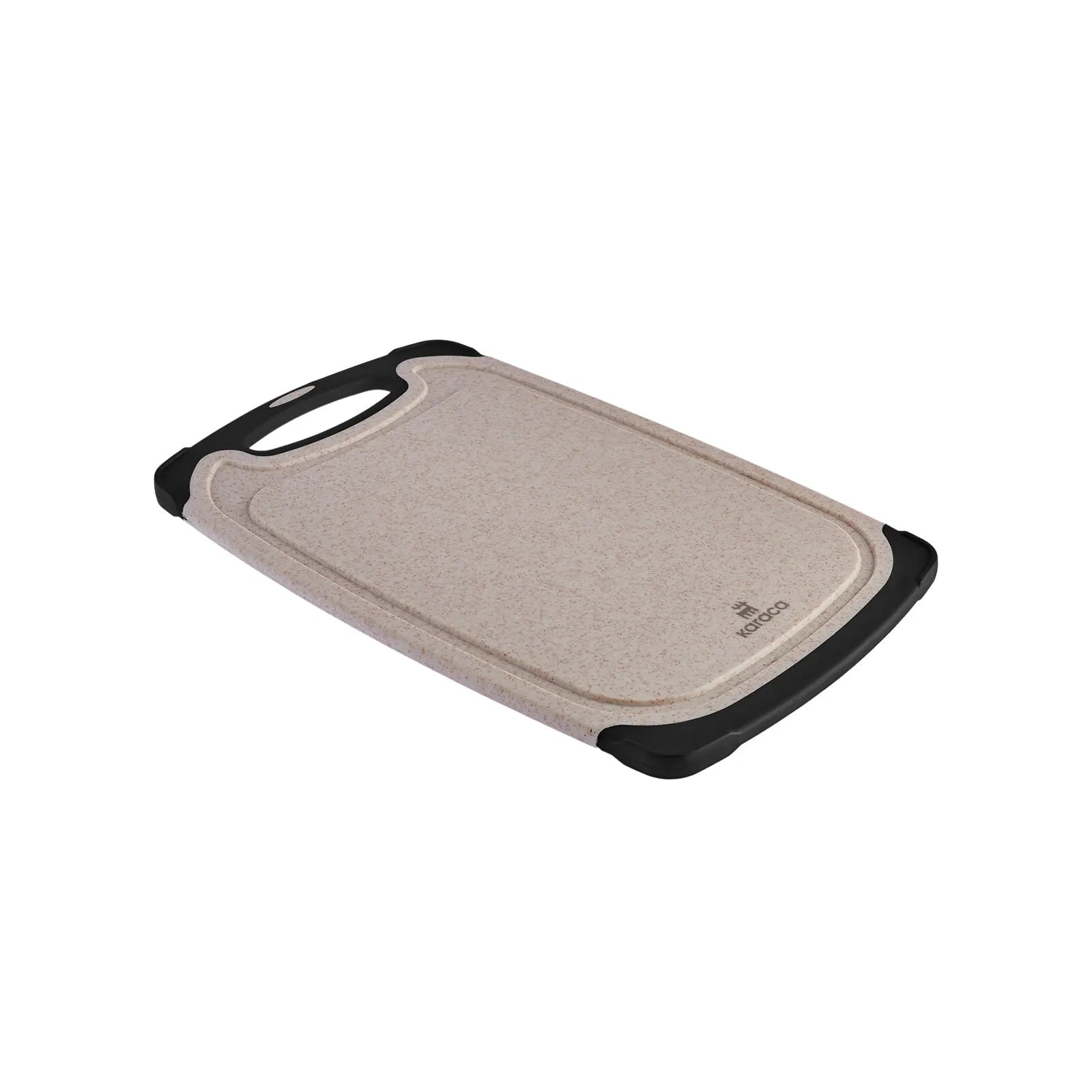 " Karaca Daily Creme 2er-Set Schneidebrett in Granitoptik "
