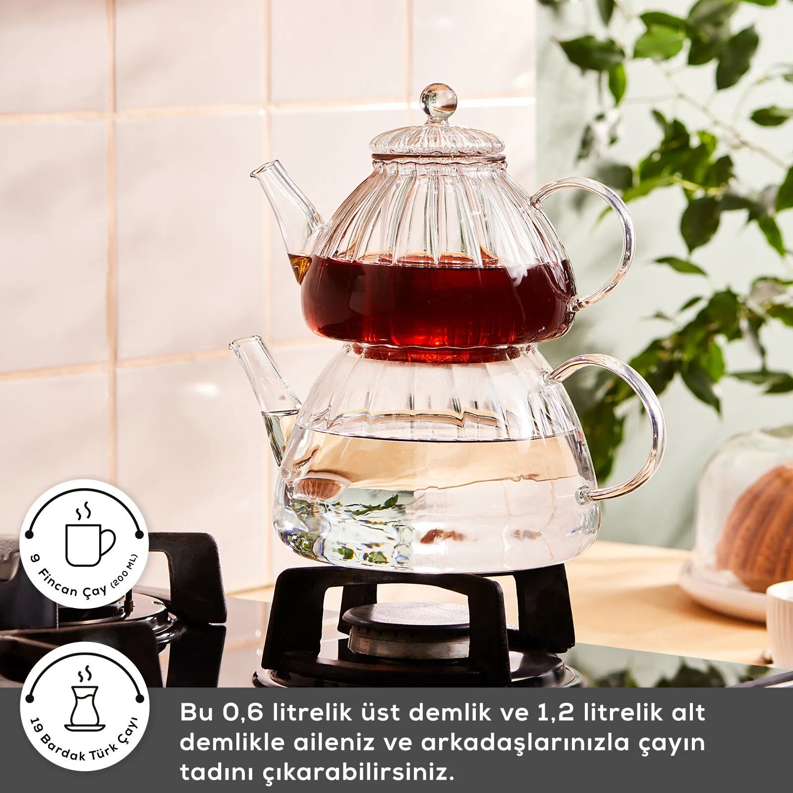 " Karaca Lori Glas-Teekanne "