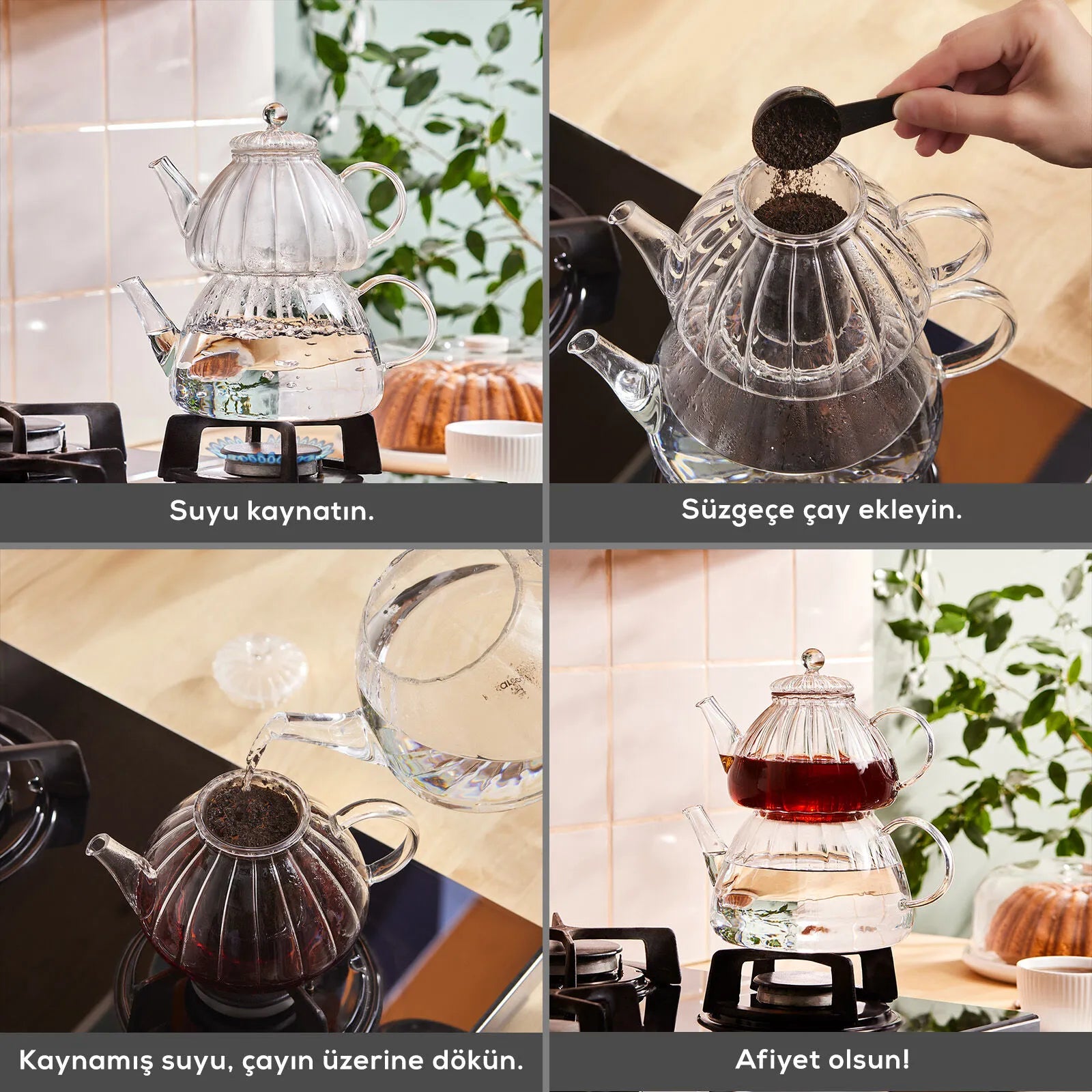 " Karaca Lori Glas-Teekanne "