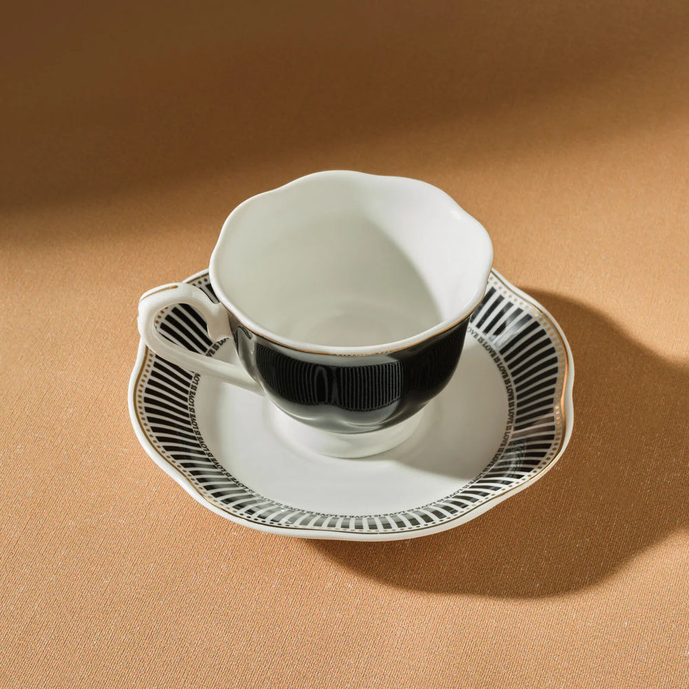 " Karaca Piraye Kaffeetassen-Set für 6 Personen, 80 ml "