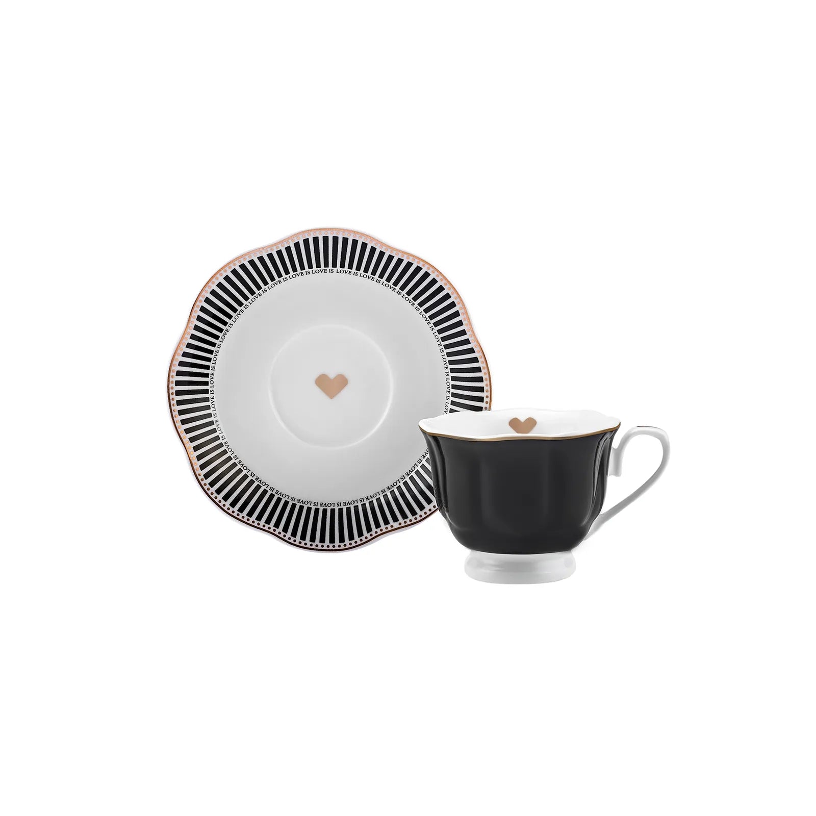 " Karaca Piraye Kaffeetassen-Set für 6 Personen, 80 ml "
