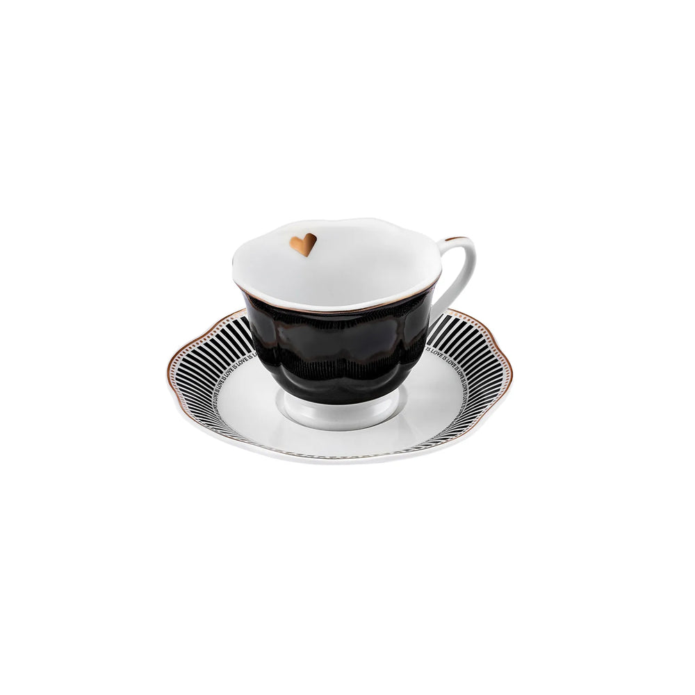 " Karaca Piraye Kaffeetassen-Set für 6 Personen, 80 ml "