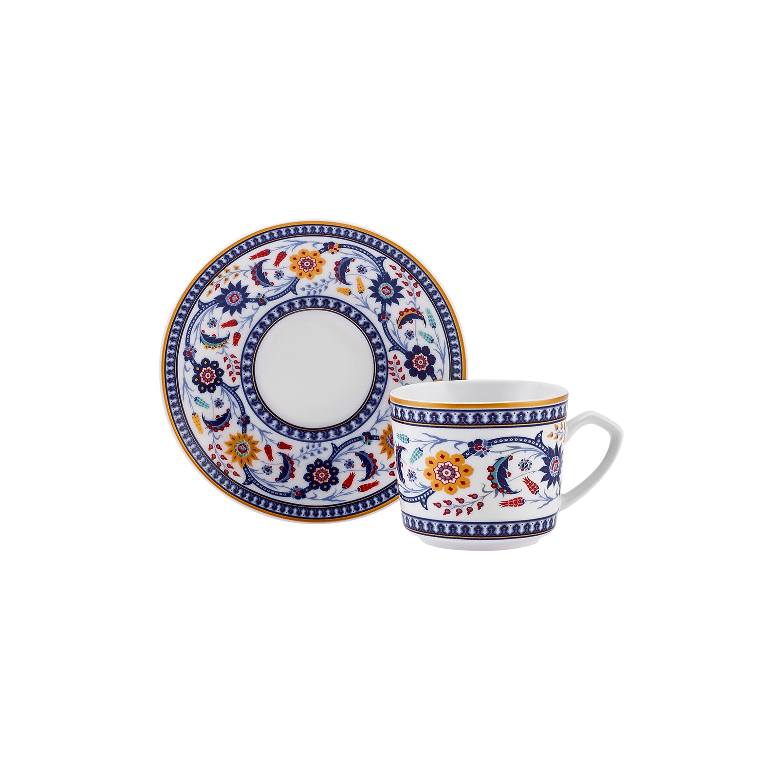 " Karaca Linden-Kaffeetassen-Set, 2 Personen, 80 ml "