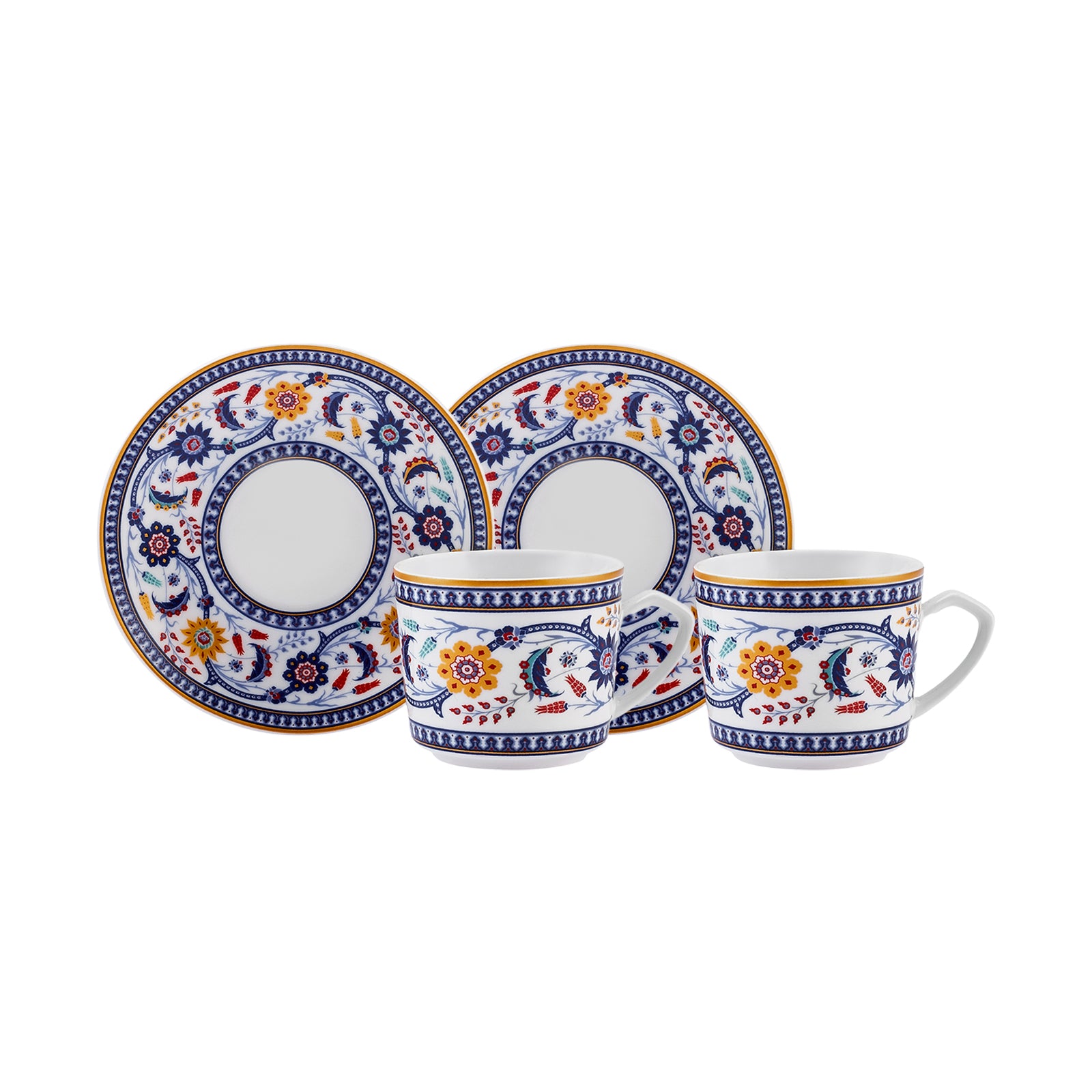 " Karaca Linden-Kaffeetassen-Set, 2 Personen, 80 ml "