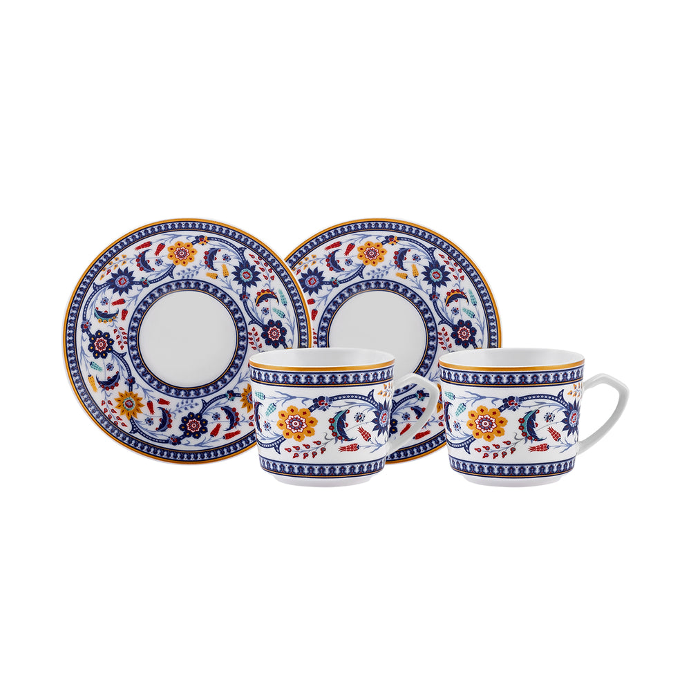 " Karaca Linden-Kaffeetassen-Set, 2 Personen, 80 ml "