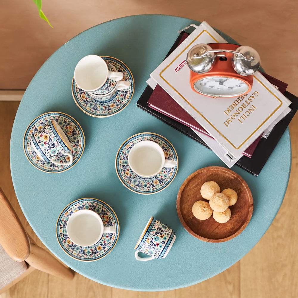 " Karaca Beylerbeyi 6 Personen Kaffeetassen Set, 80 ml "