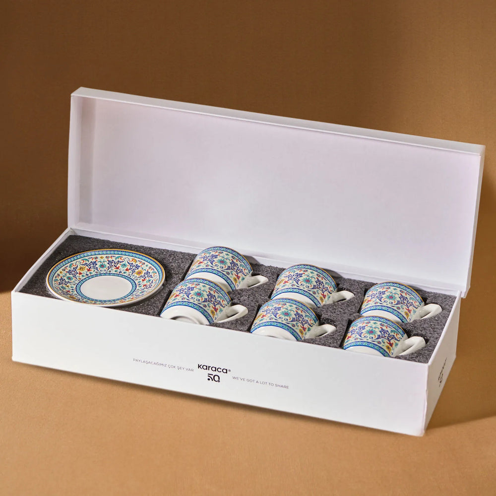 " Karaca Beylerbeyi 6 Personen Kaffeetassen Set, 80 ml "