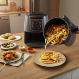 " Karaca Air Cook XL 2 in 1 Airfryer Space Grau Schwarz, 4L, 1550W "
