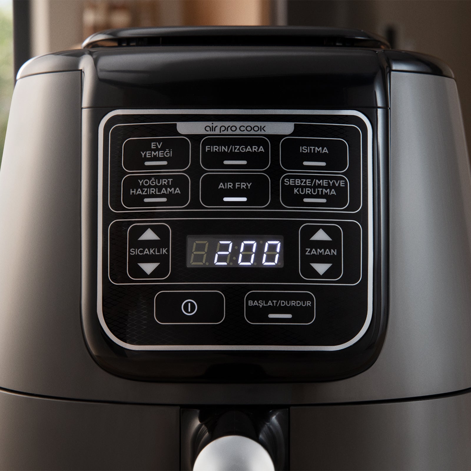 " Karaca Air Cook XL 2 in 1 Heißluftfritteuse Starlight, 4L, 1550W "
