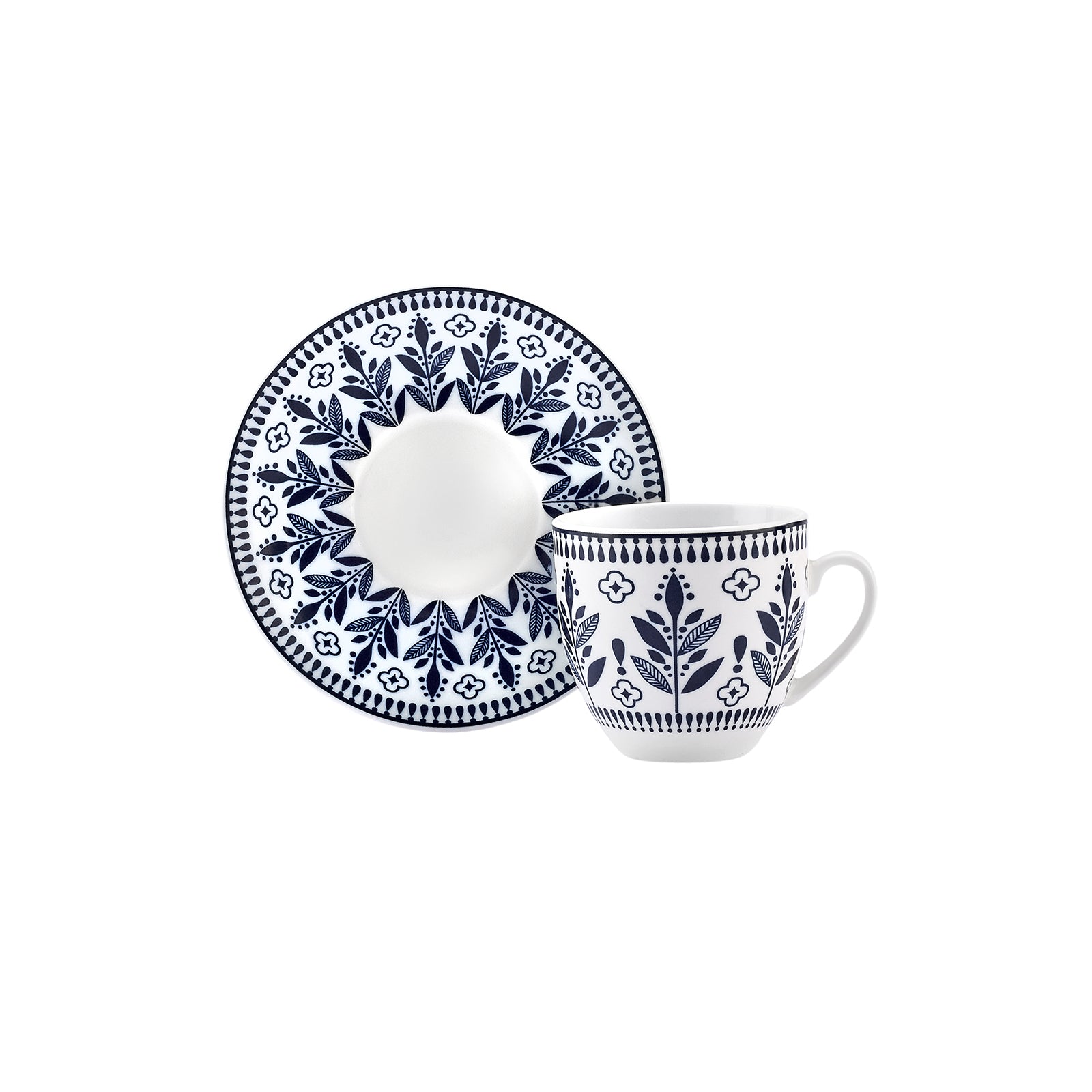 " Karaca Peyker Kaffeetassen-Set für 6 Personen, 85 ml "