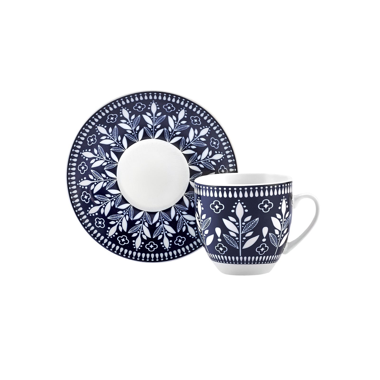 " Karaca Peyker Kaffeetassen-Set für 6 Personen, 85 ml "