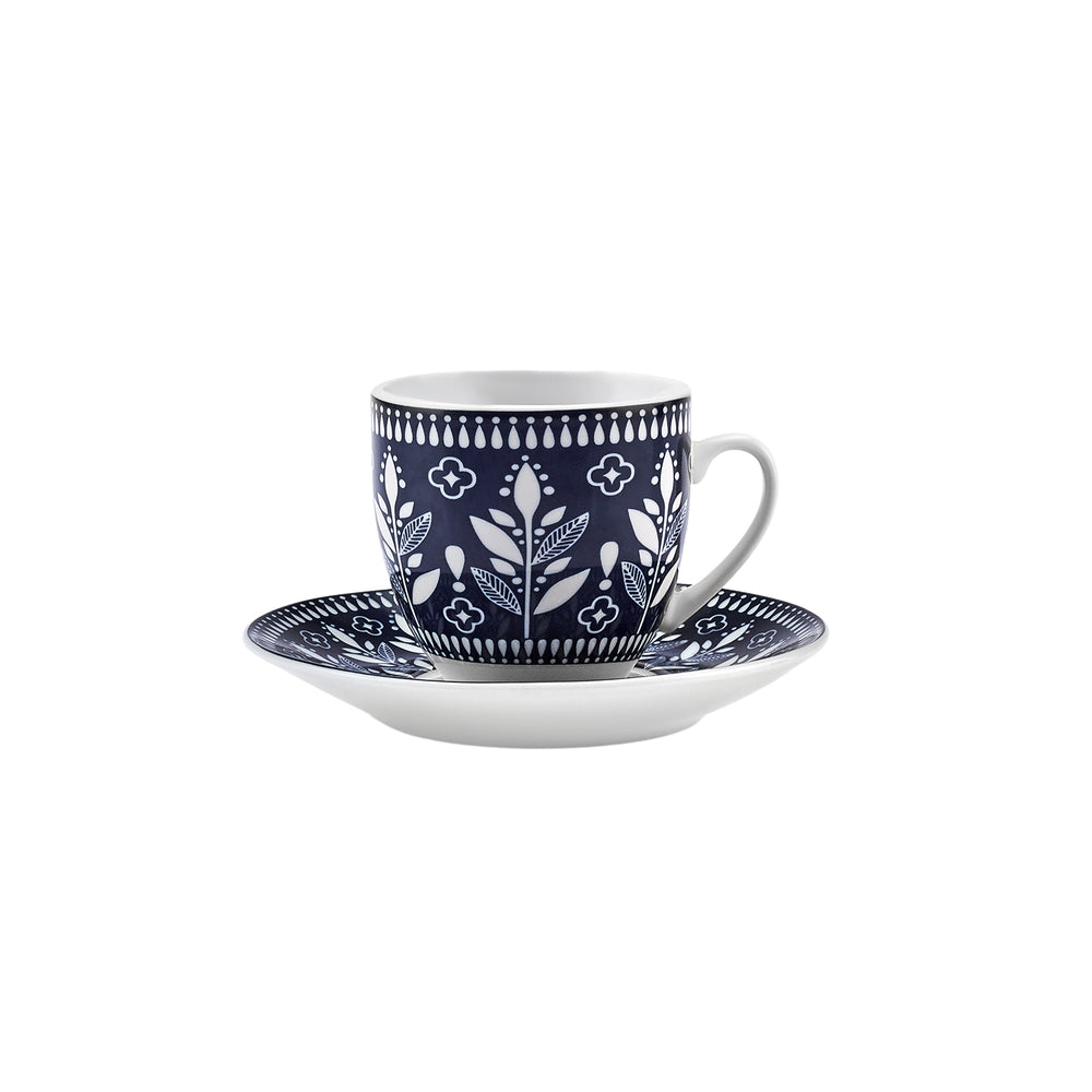 " Karaca Peyker Kaffeetassen-Set für 6 Personen, 85 ml "