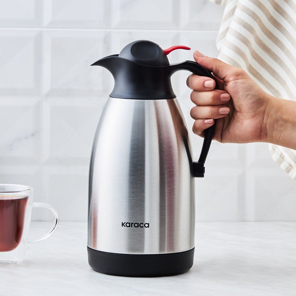 " Karaca Clark Teekanne-Thermoskanne, 2 L, Inox "