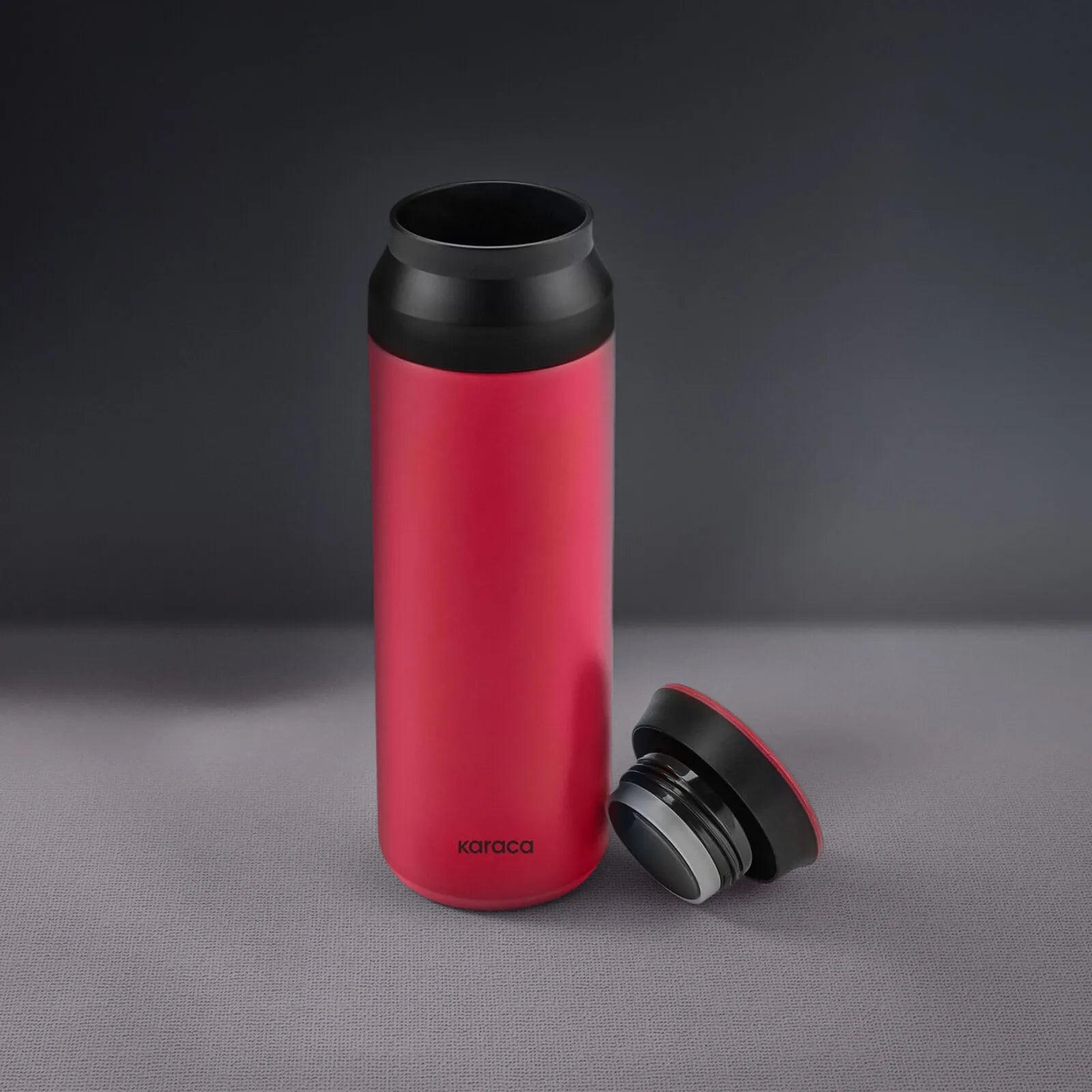 " Karaca Rainbow Edelstahl Auslaufsicherer Thermosflasche 500 ml Rot "