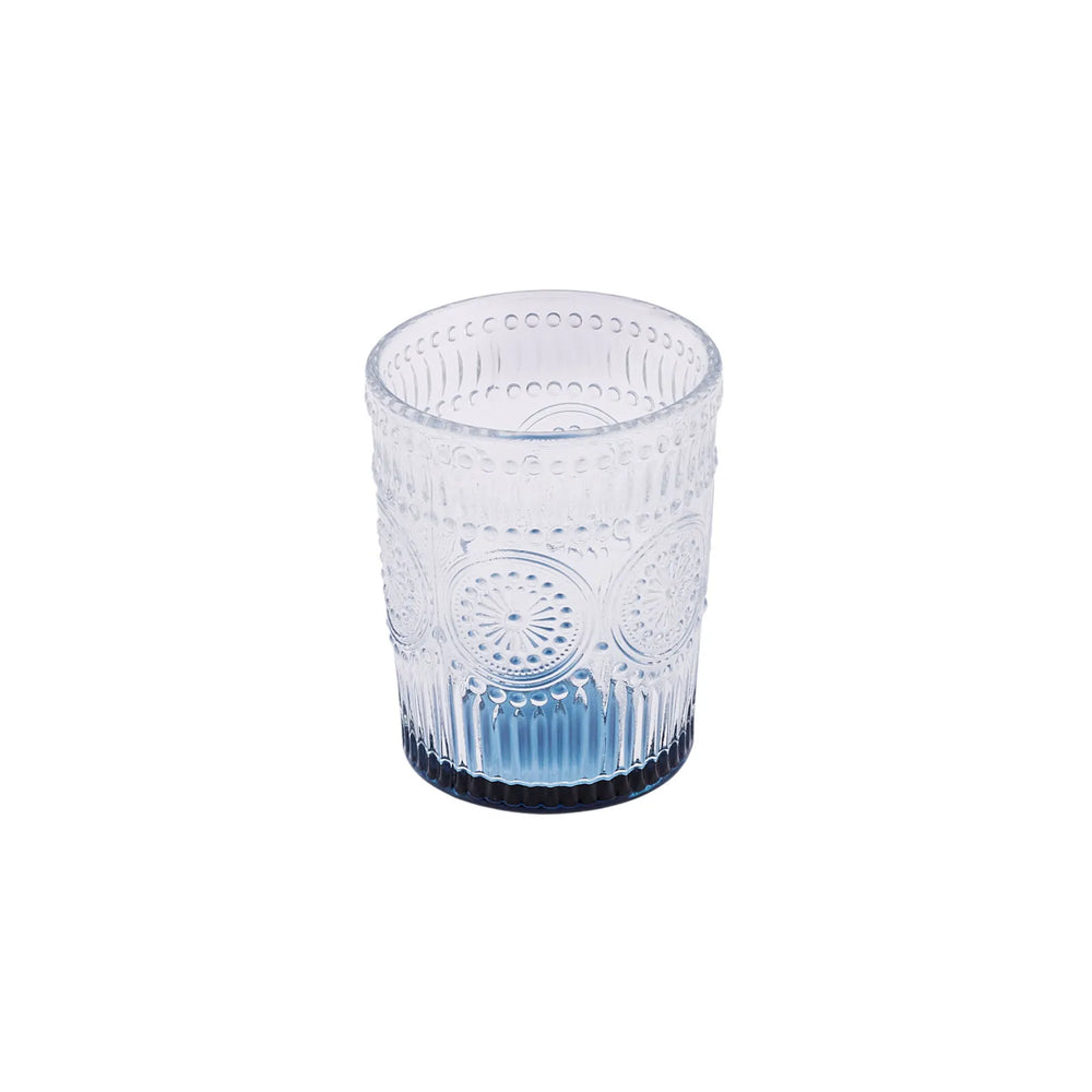" Karaca Sonnenblume Wasserglas, Blau "