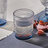 " Karaca Sonnenblume Wasserglas, Blau "