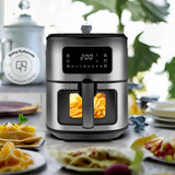 " Karaca Multifry Inox XXL 7 Liter Airfryer mit digitalem Glasfenster "