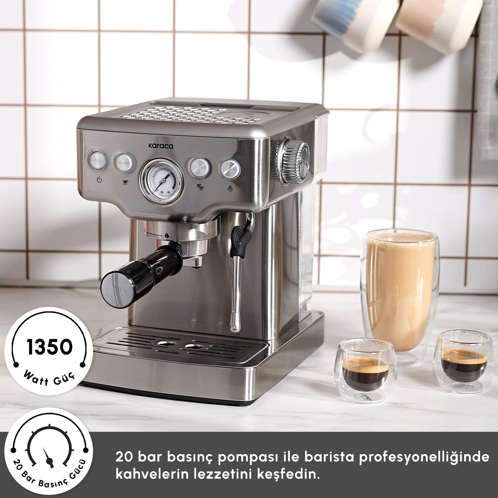 " Karaca Coffee Art 1353 Espressomaschine "