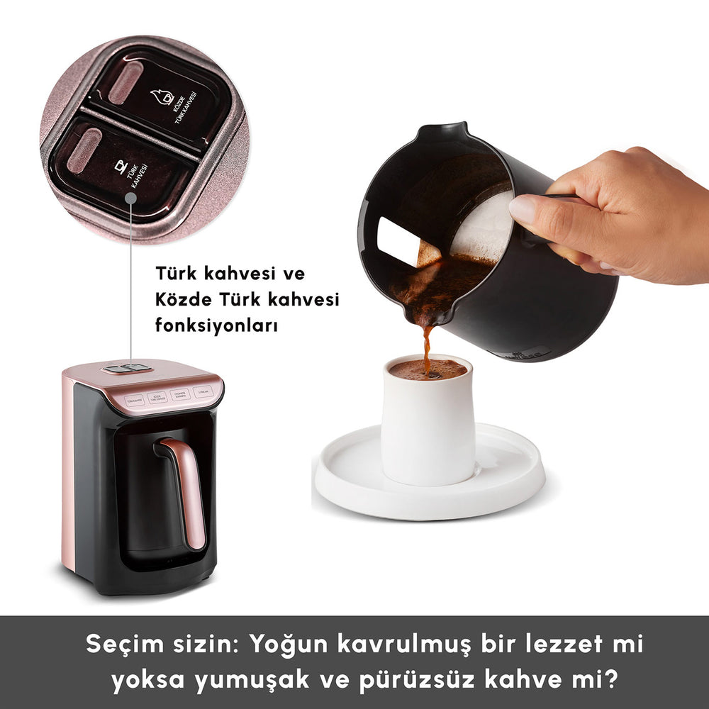 " Karaca Hatır Kaffeemaschine mit Röstfunktion Rosenbeere "