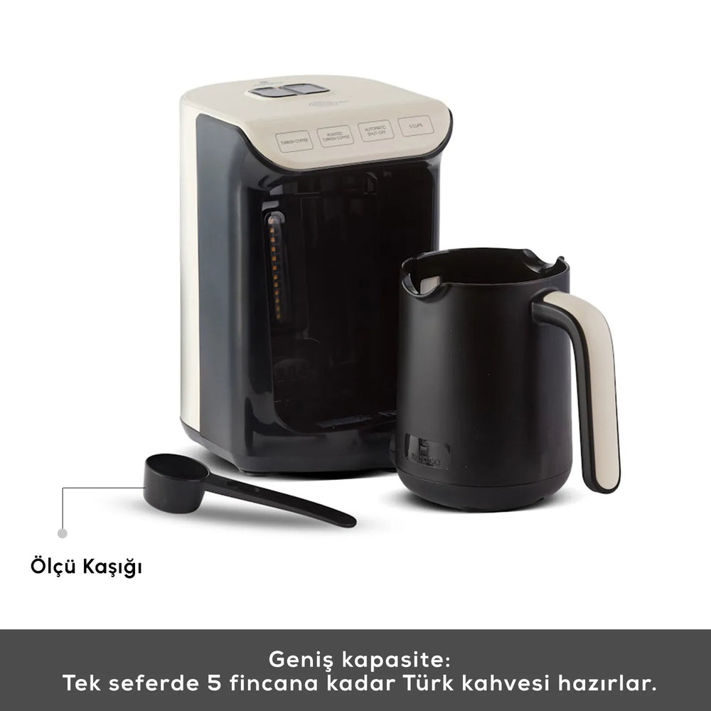 " Hatır Köz Turkish Coffee Machine mit Röstfunktion Creme "