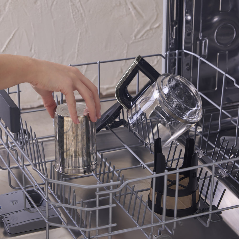 " Karaca Caysever Robotea Pro 4 in 1 sprechender automatischer Teekocher Wasserkocher und Filterkaffeemaschine 2500W Space Grau "