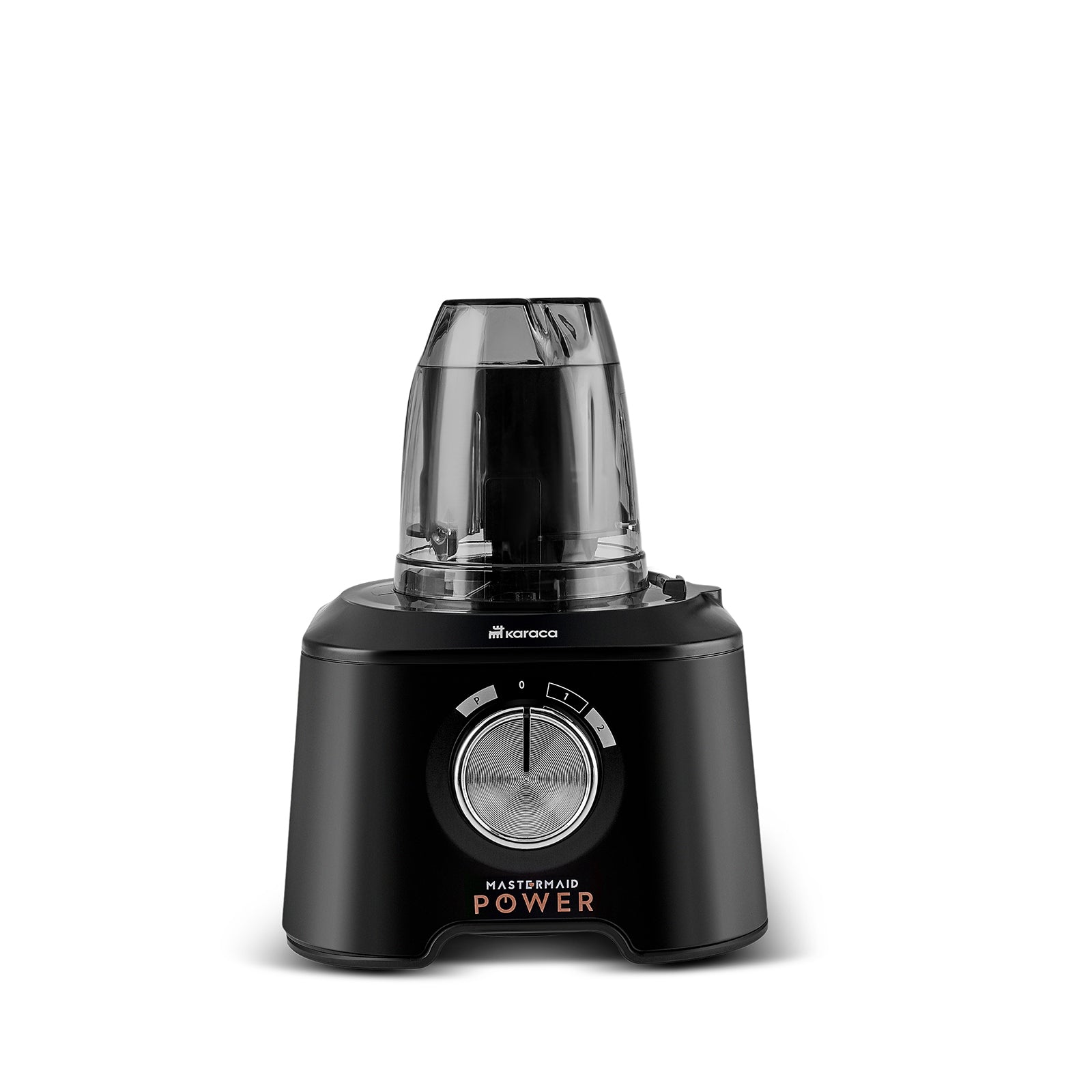 " Karaca Mastermaid Power Max 11 in 1 Küchenroboter, Schwarz-Silber Matt, 2500 W "
