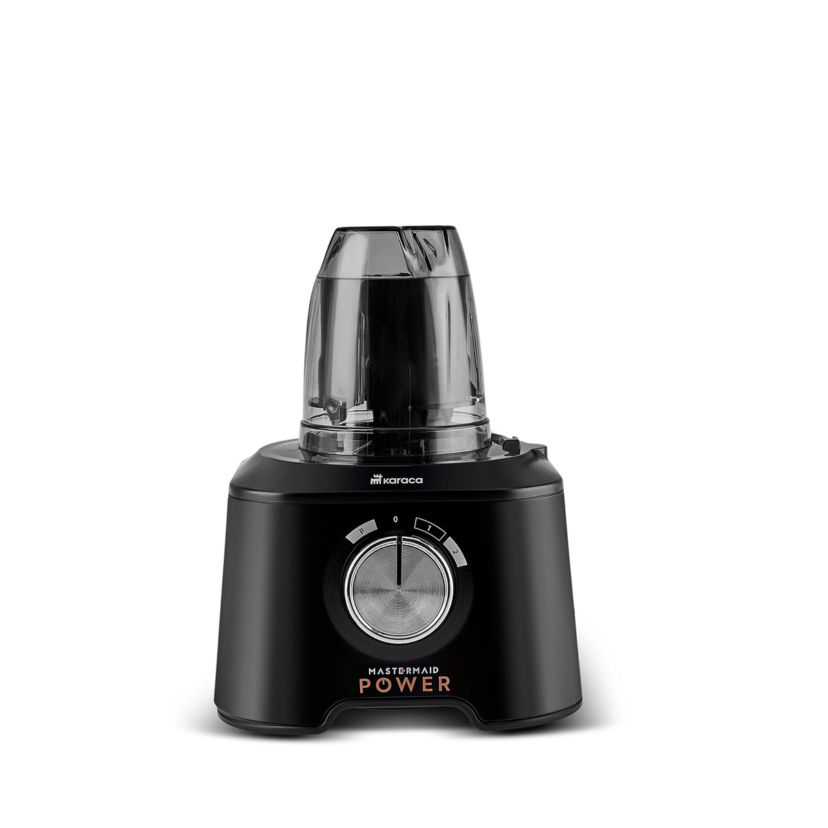 " Karaca Mastermaid Power Max 11 in 1 Küchenroboter, Schwarz-Silber Matt, 2500 W "