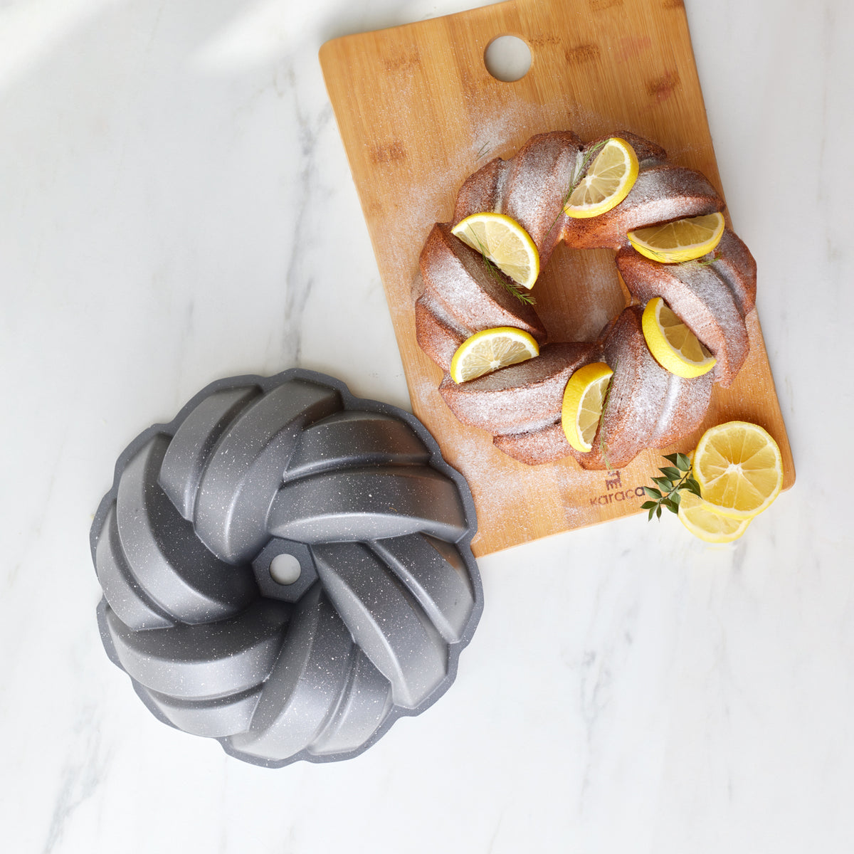 " Karaca Cake Pro Gussaluminium-Gugelhupfform, 26 cm, Anthrazit "