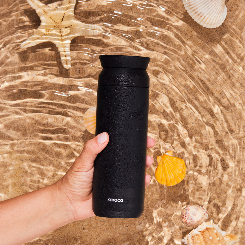 " Karaca Rainbow Steel Auslaufsichere Thermoskanne 500 Ml Schwarz "