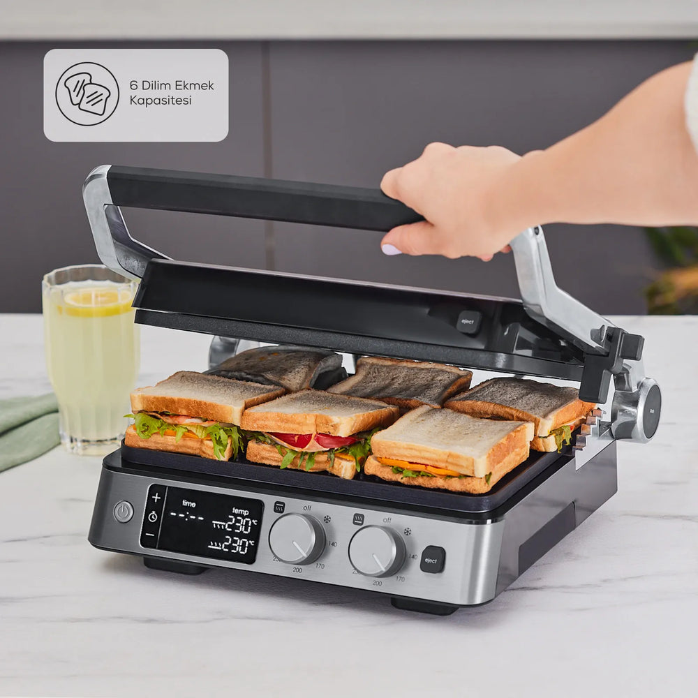 " Karaca Compact Stahl Sear und Grill Inox 2008 Grillen und Toaster "