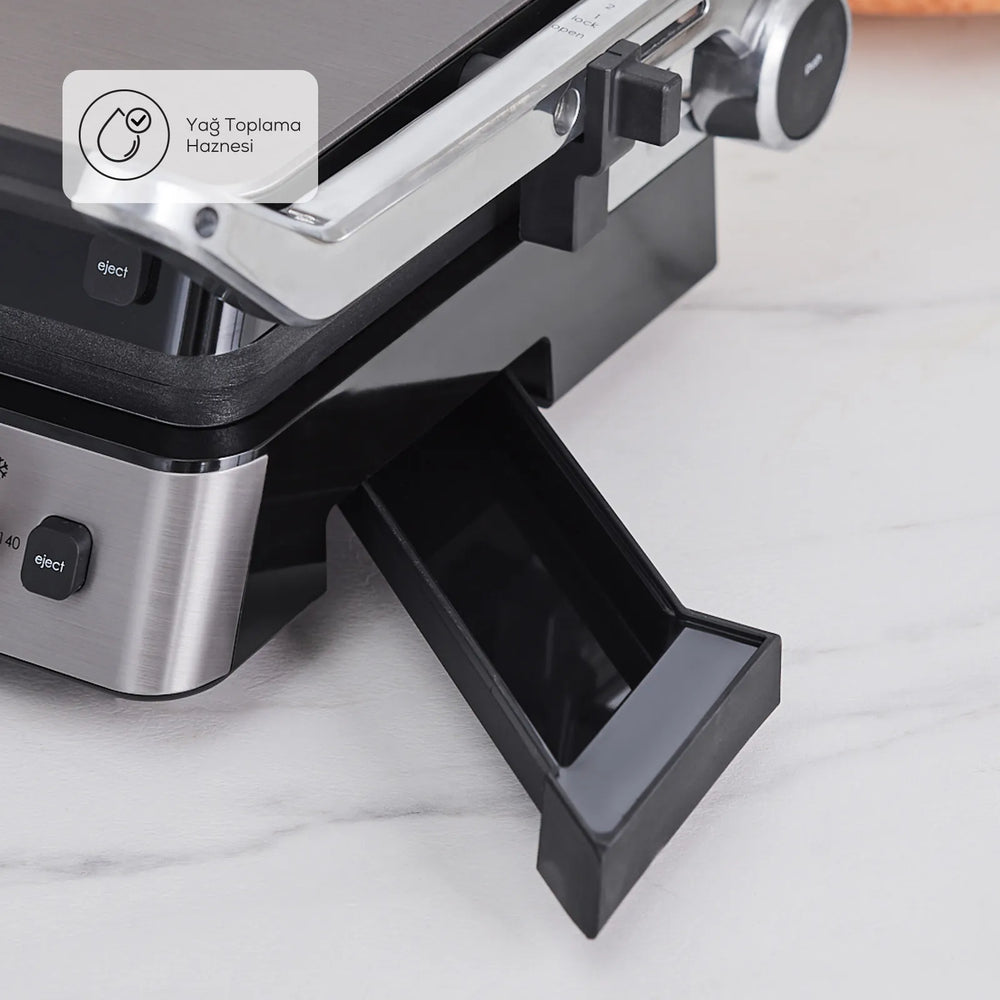 " Karaca Compact Stahl Sear und Grill Inox 2008 Grillen und Toaster "