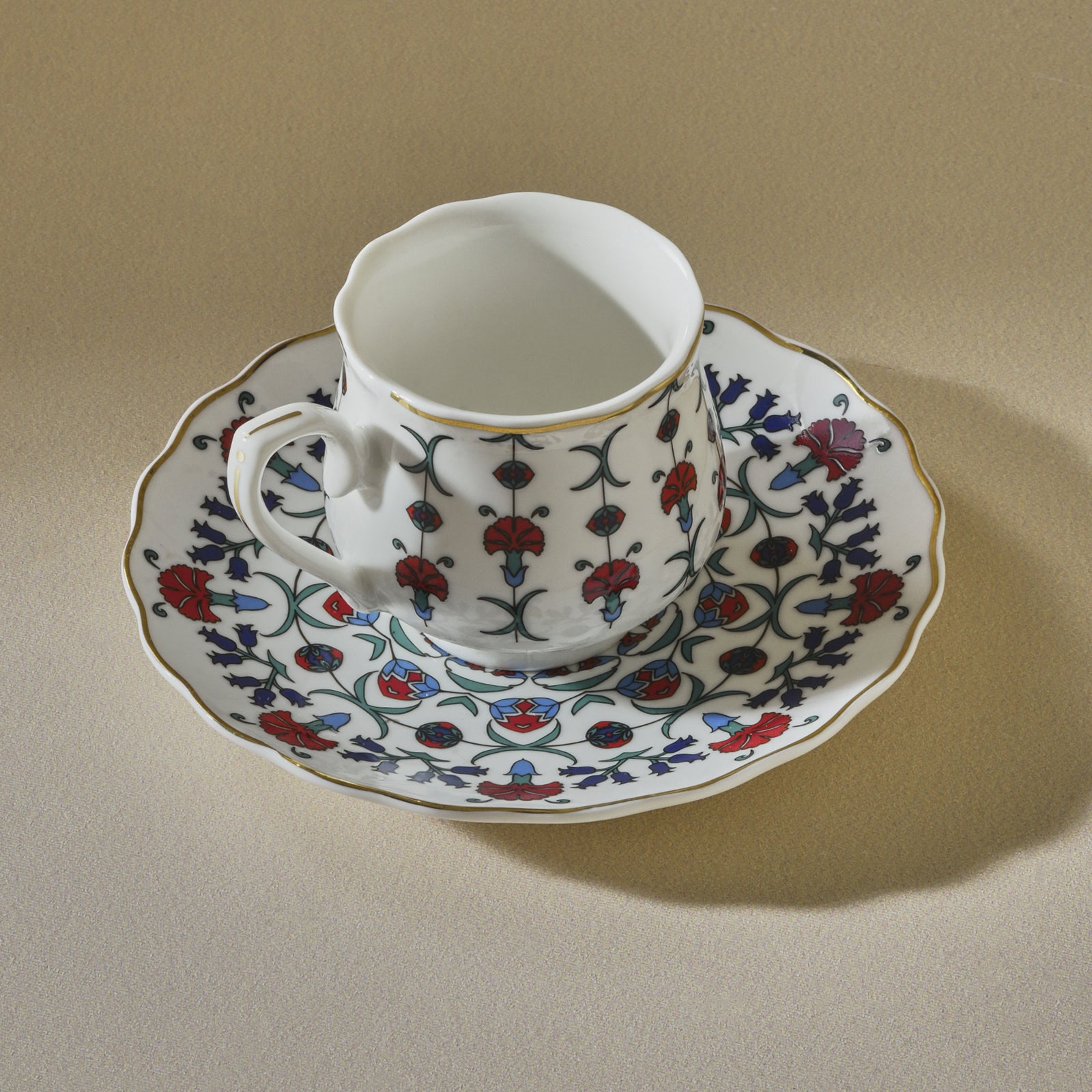 " Karaca Ebruli 90 ml 6-teiliges Kaffeetassenset, Mehrfarbig "