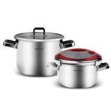 Karaca Orbit Schnellkochtopf-Set 6+8 L Rot