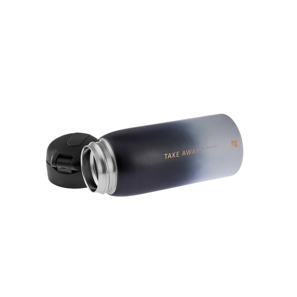 " Karaca Skyfall Stahl Auslaufsichere Thermoskanne 350 ml Schwarz "