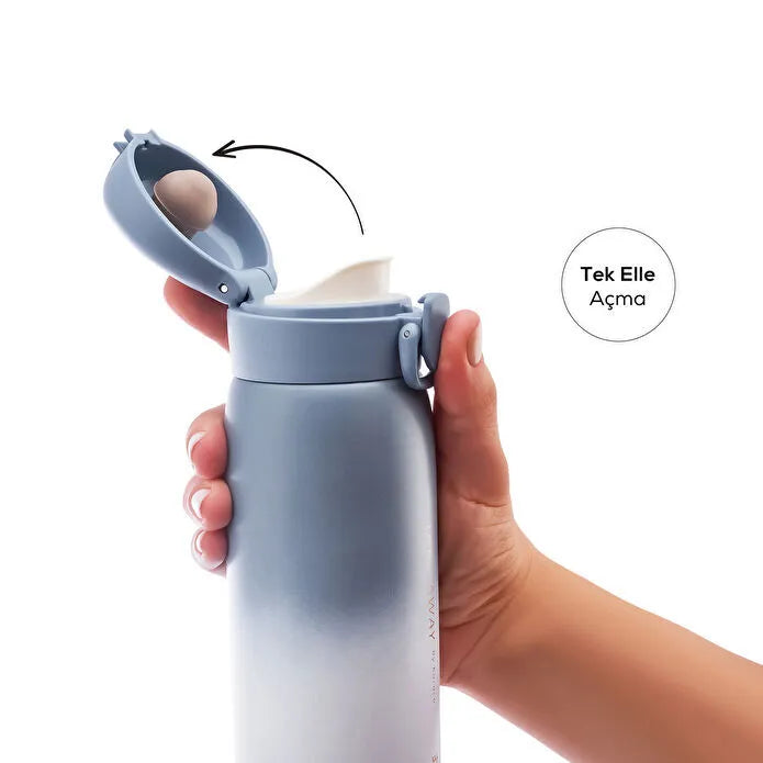 Karaca Skyfall Stahl Auslaufsichere Thermoskanne 350 ml Blau