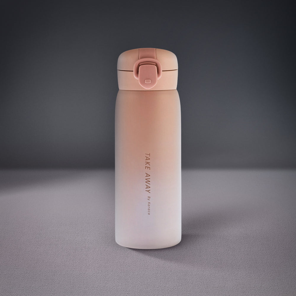 " Karaca Skyfall Stahl Auslaufsichere Thermoskanne 350 ml Rosa "