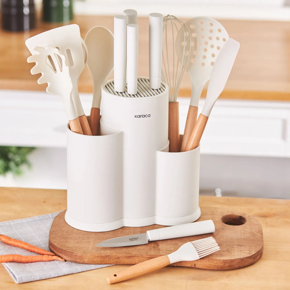 " Karaca Burby Creme 14-teiliges Messer-Set "
