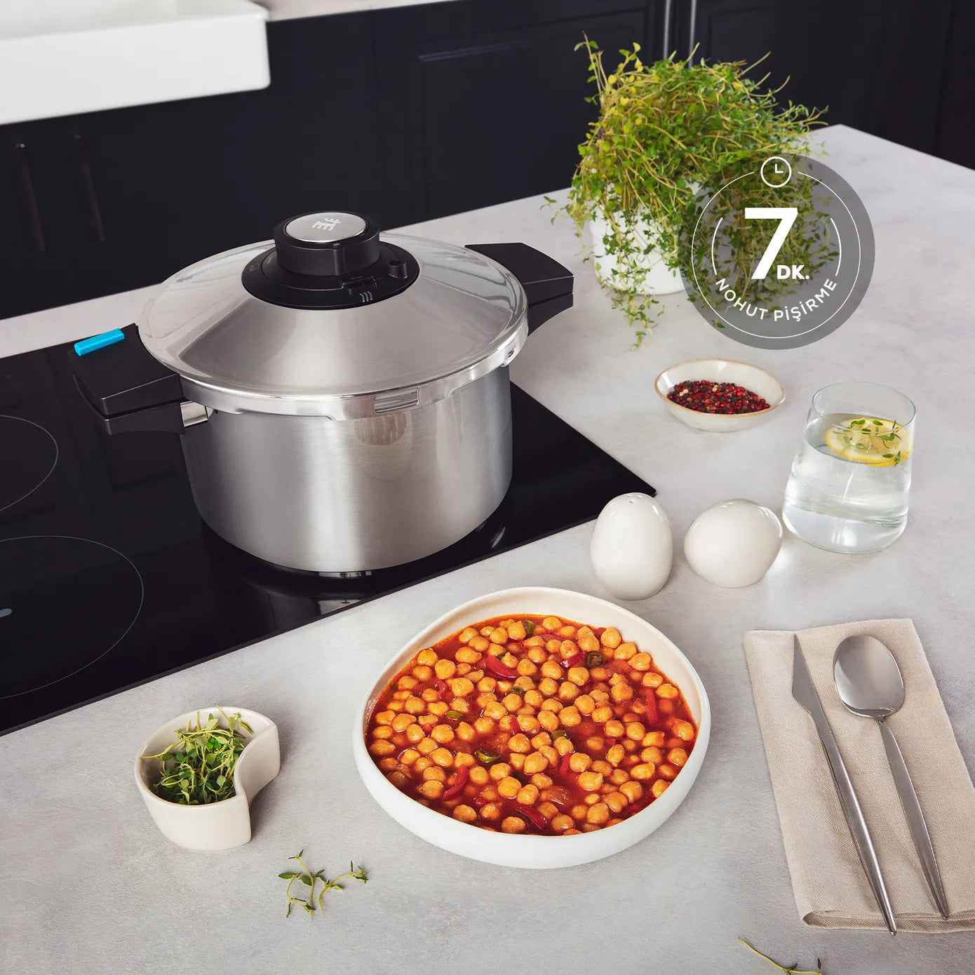 " Karaca Quick and Safe Induktions-Schnellkochtopf-Set 6+8 Lt "